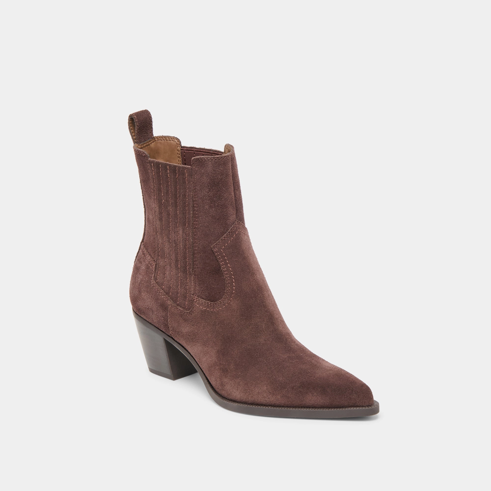 SLIM BOOTIES MAHOGANY SUEDE Smooth Surface Durability Tested Stitching