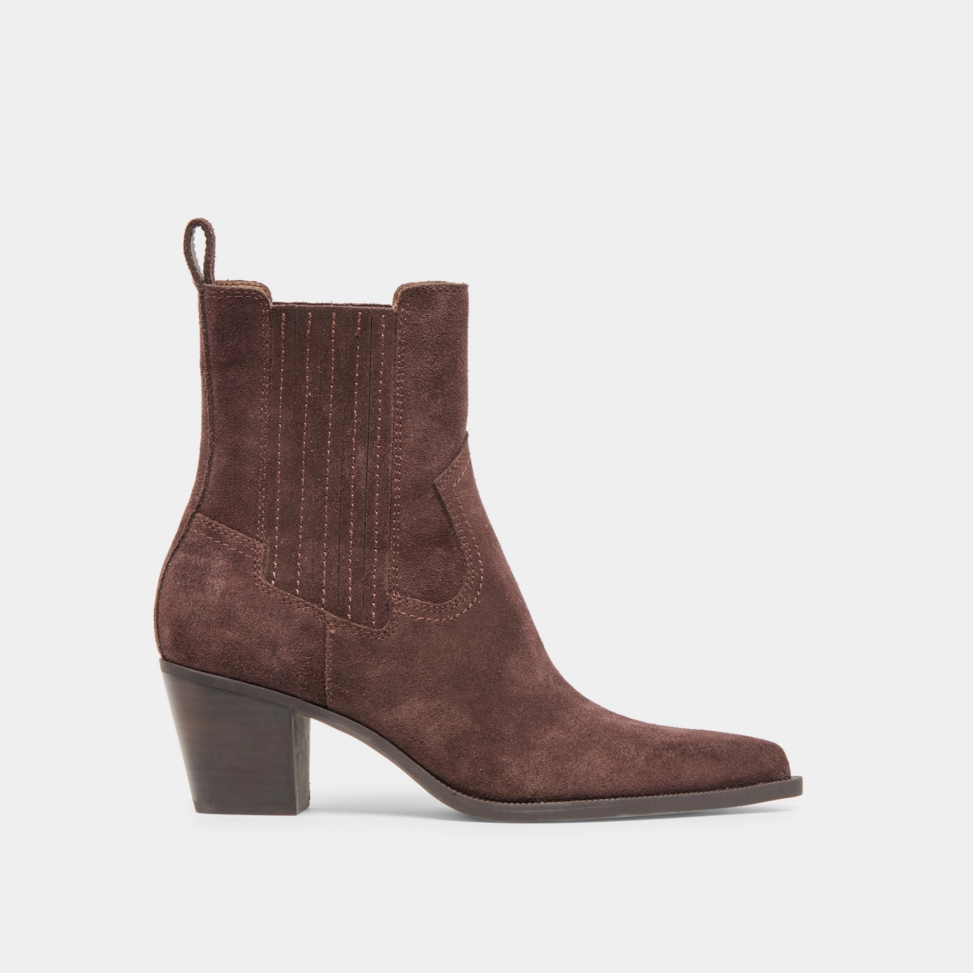 SLIM BOOTIES MAHOGANY SUEDE Adjustable Closure