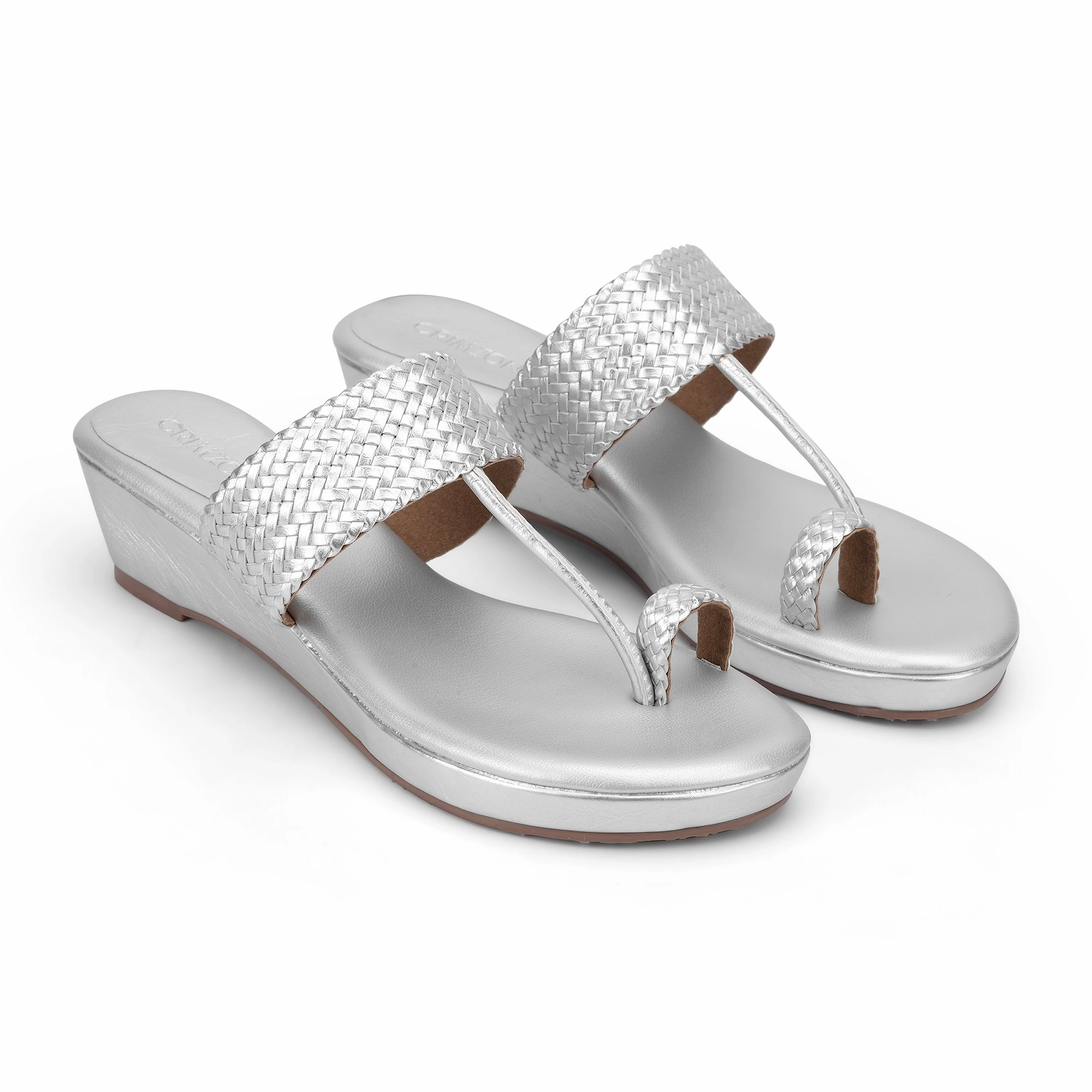 Casual Shoes LAVANYA- SILVER KOLHAPURIS