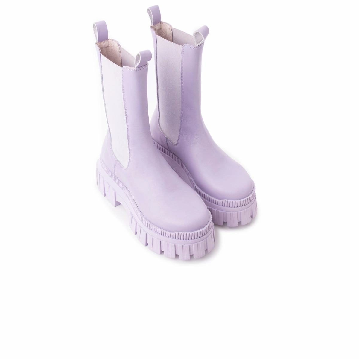 Wide Sole Comfortable Goyle Lilac Leather