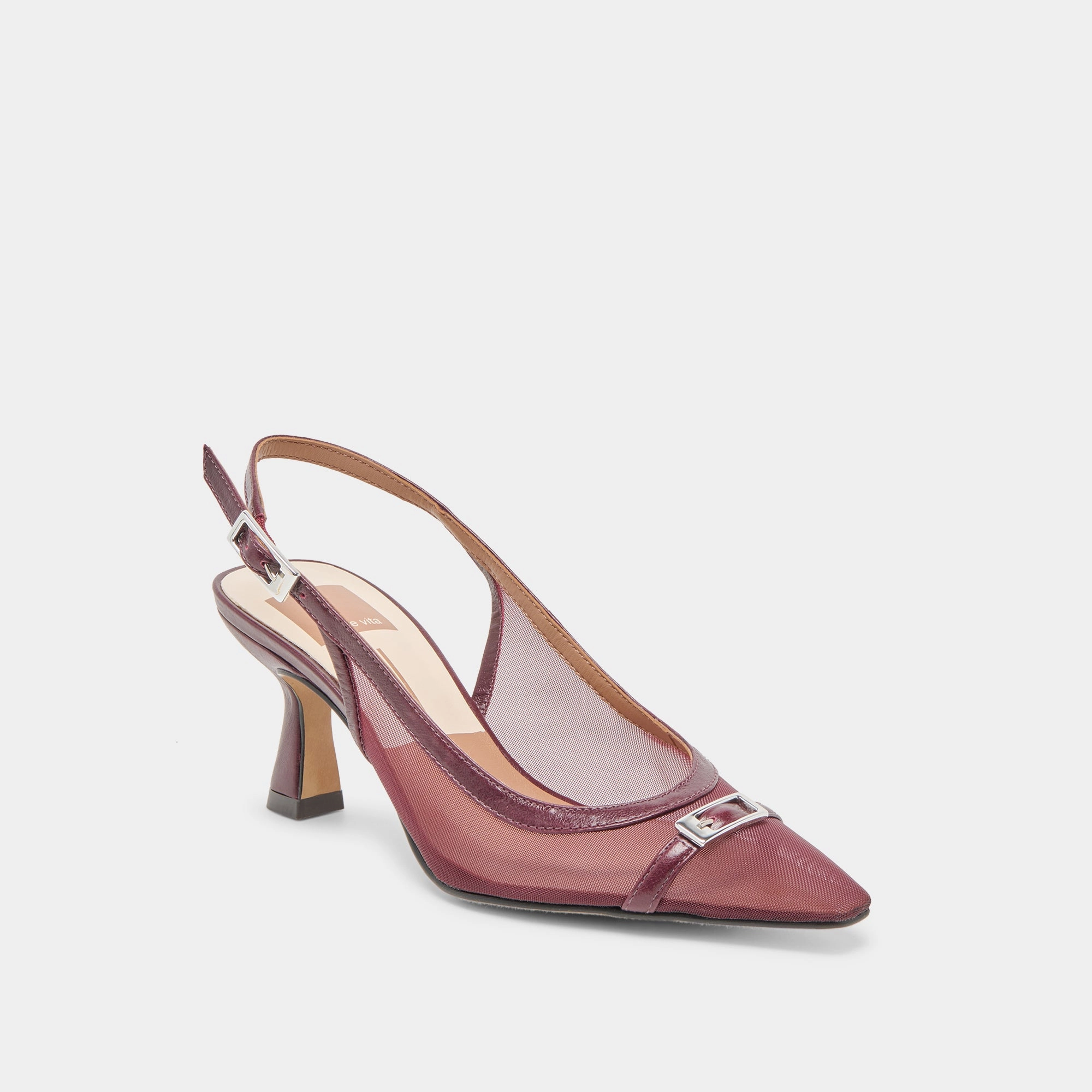 golfers - specific benefits LORINE HEELS BURGUNDY MESH