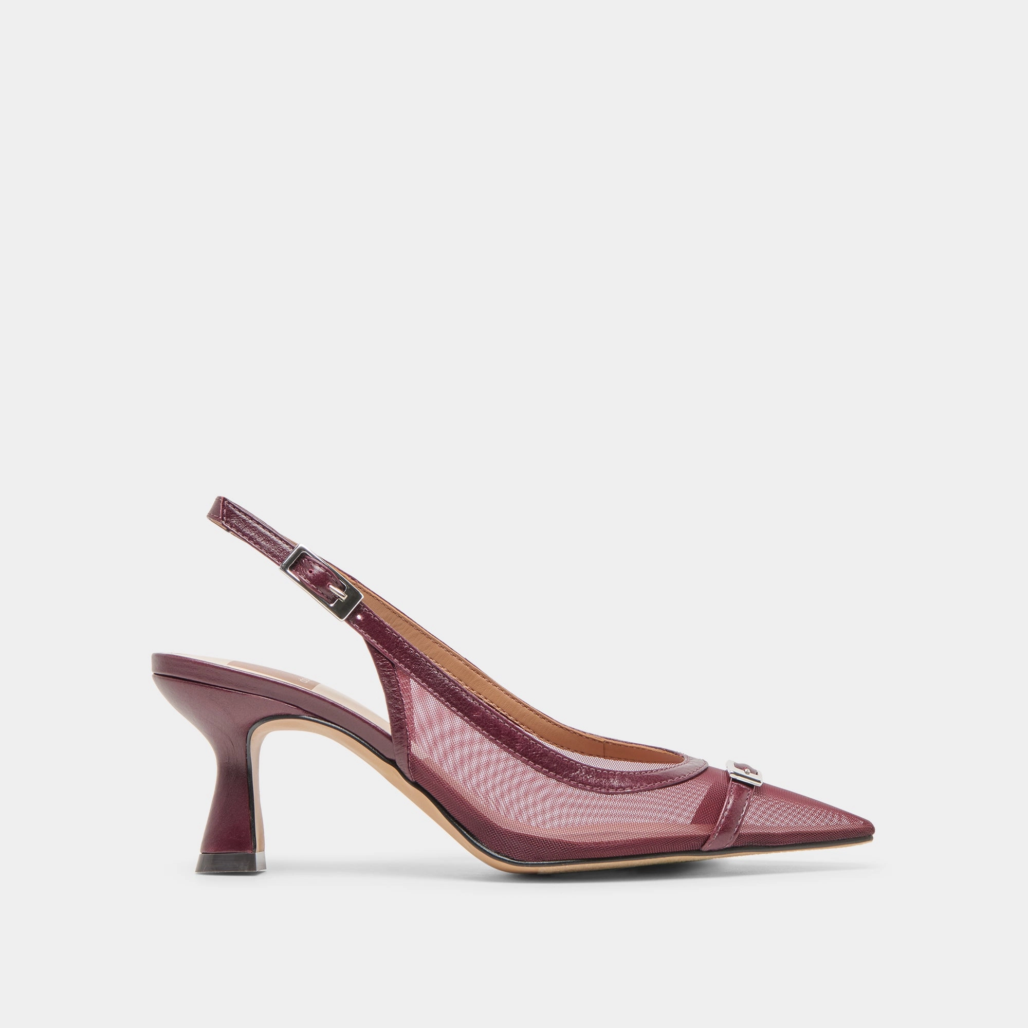 LORINE HEELS BURGUNDY MESH Agility Iconic arch