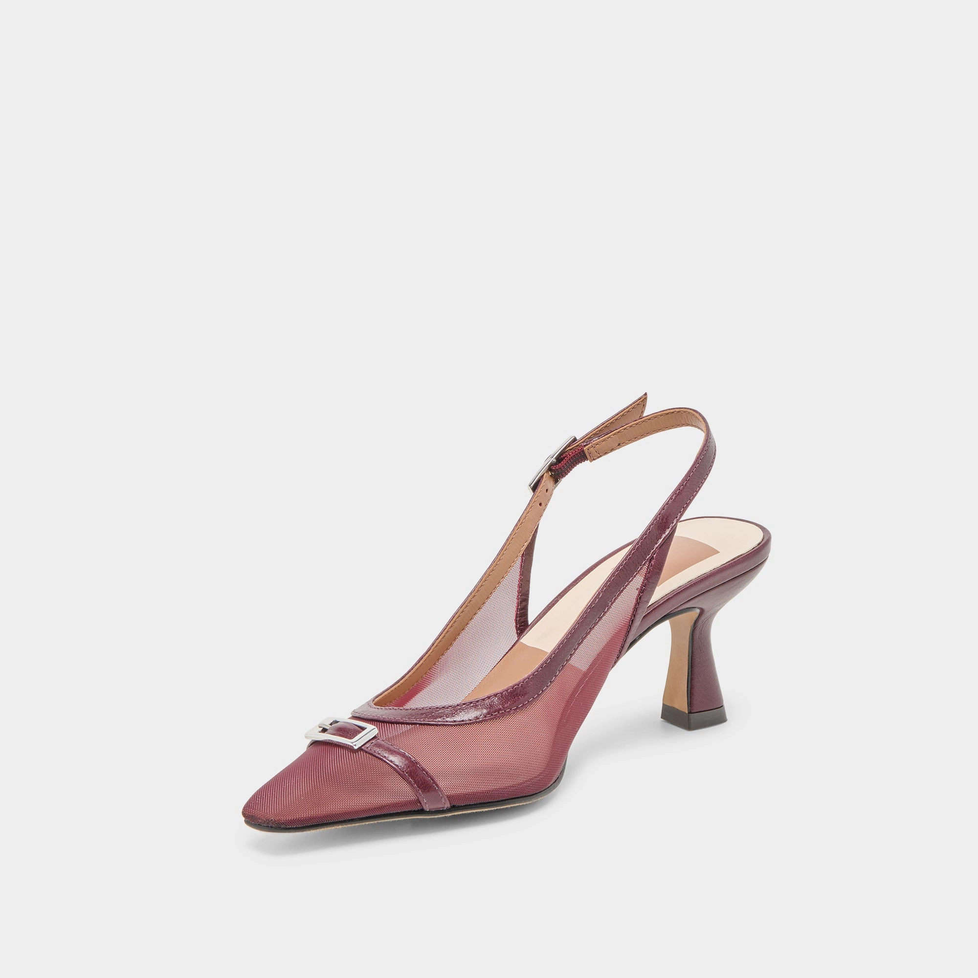 LORINE HEELS BURGUNDY MESH longest Arch Support Technology