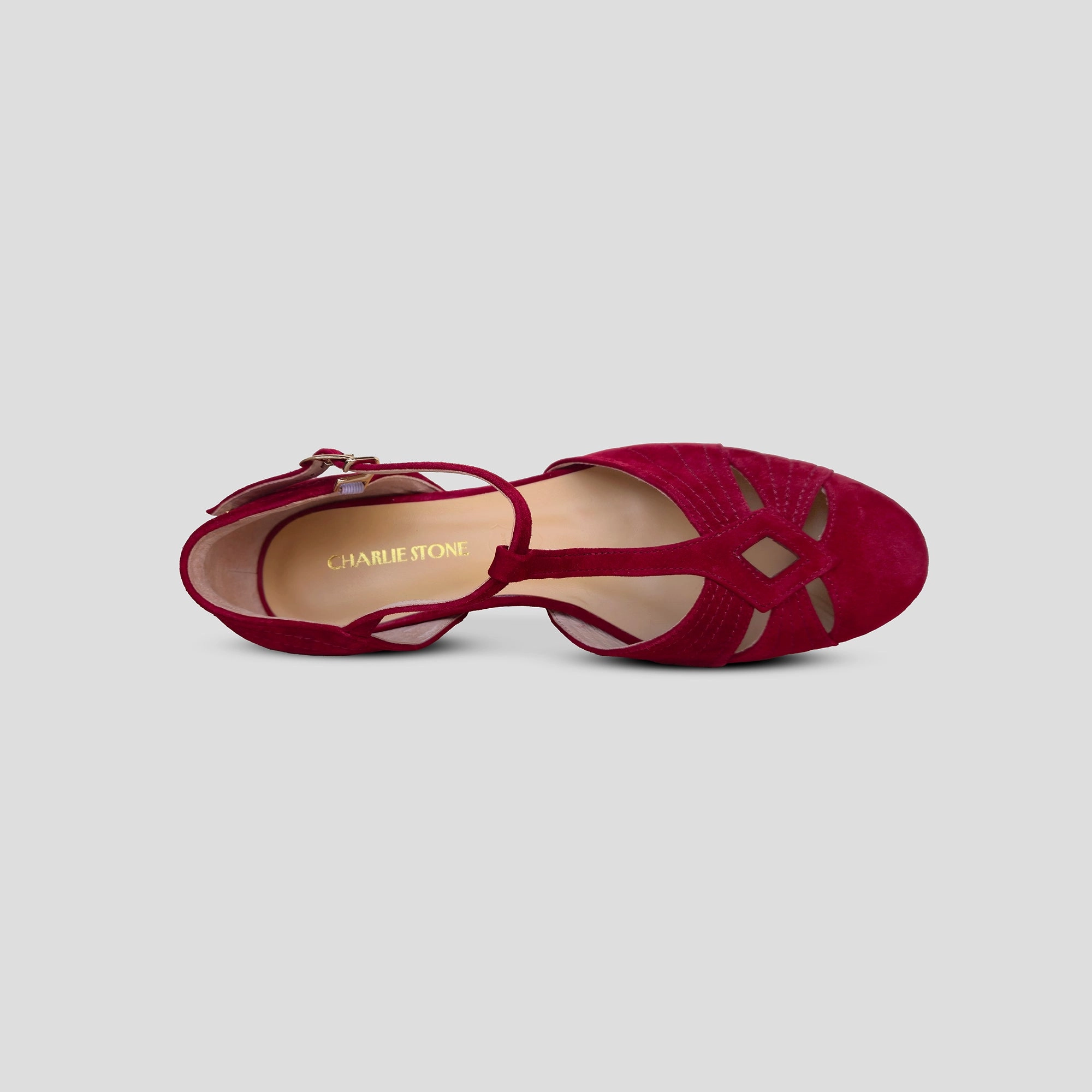 Formal Look High Shine London (Wine Red Suede)