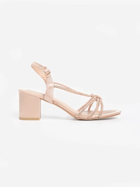 Weather Safe Formal Mode Perry Glitter Strap Heels