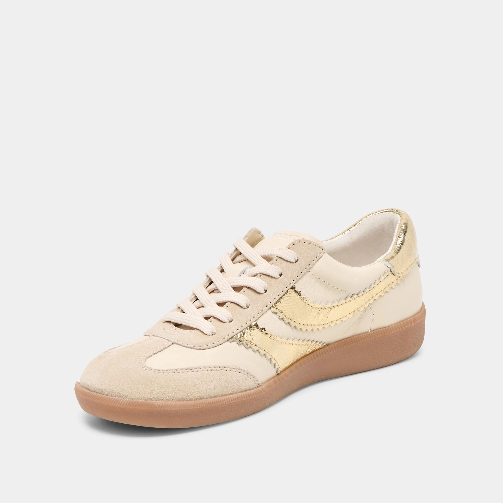 most affordable MERIT SNEAKERS WHITE GOLD LEATHER