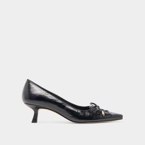 skaters' balance fulfilling CLARIE HEELS MIDNIGHT CRINKLE PATENT LEATHER