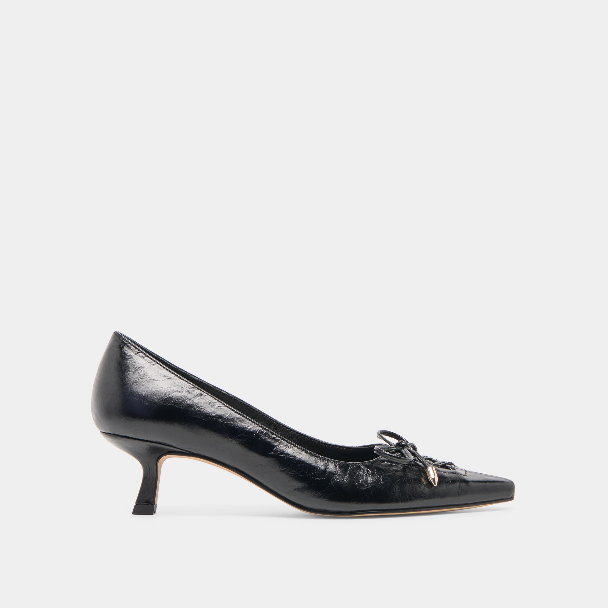 skaters' balance fulfilling CLARIE HEELS MIDNIGHT CRINKLE PATENT LEATHER
