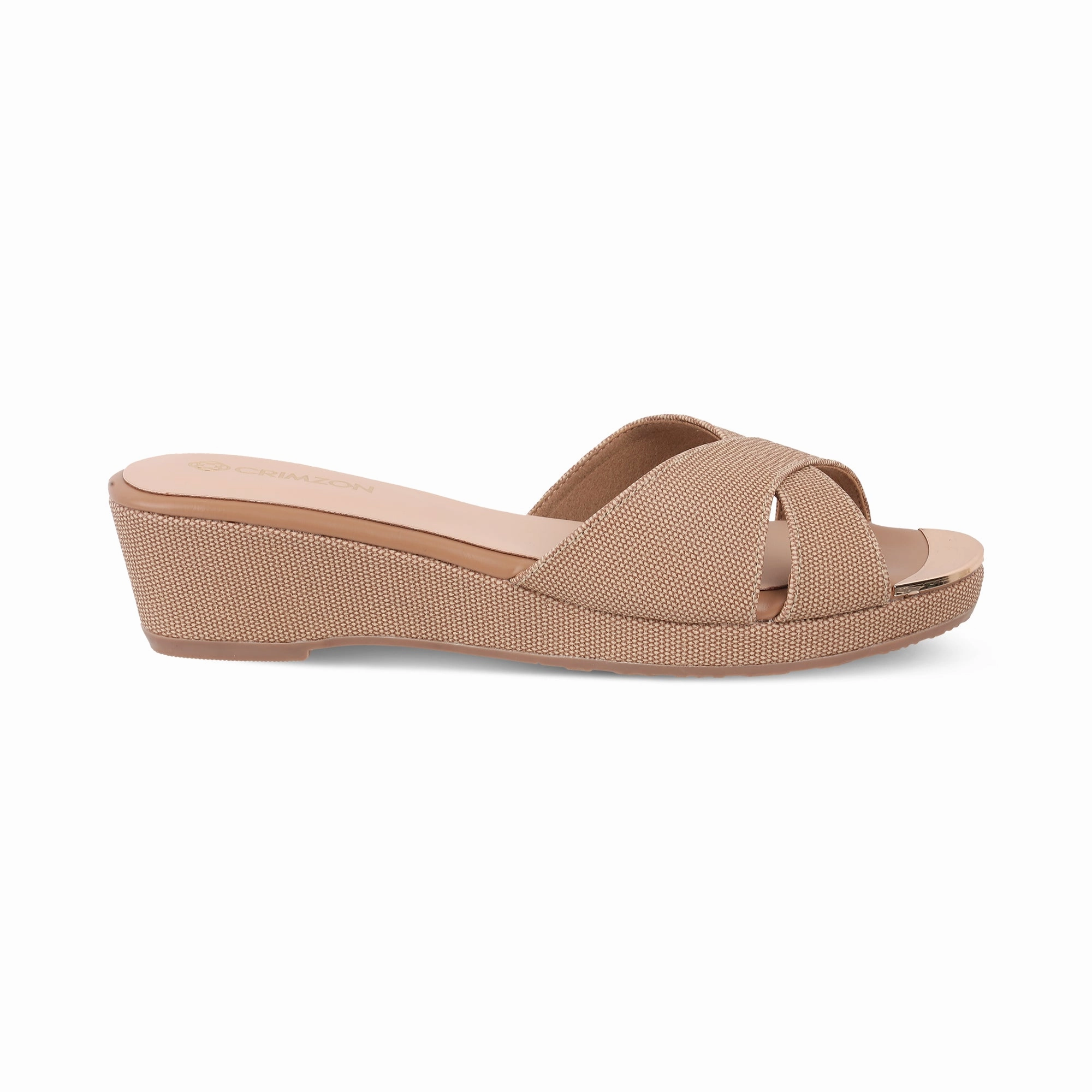 AIYANA- BEIGE WEDGES Footwear for Active Lifestyle