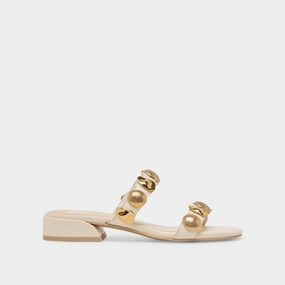 FARROW SANDALS CREME LEATHER easiest