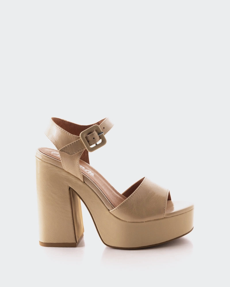 Breathable Summer Footwear Stafilos Nude Leather