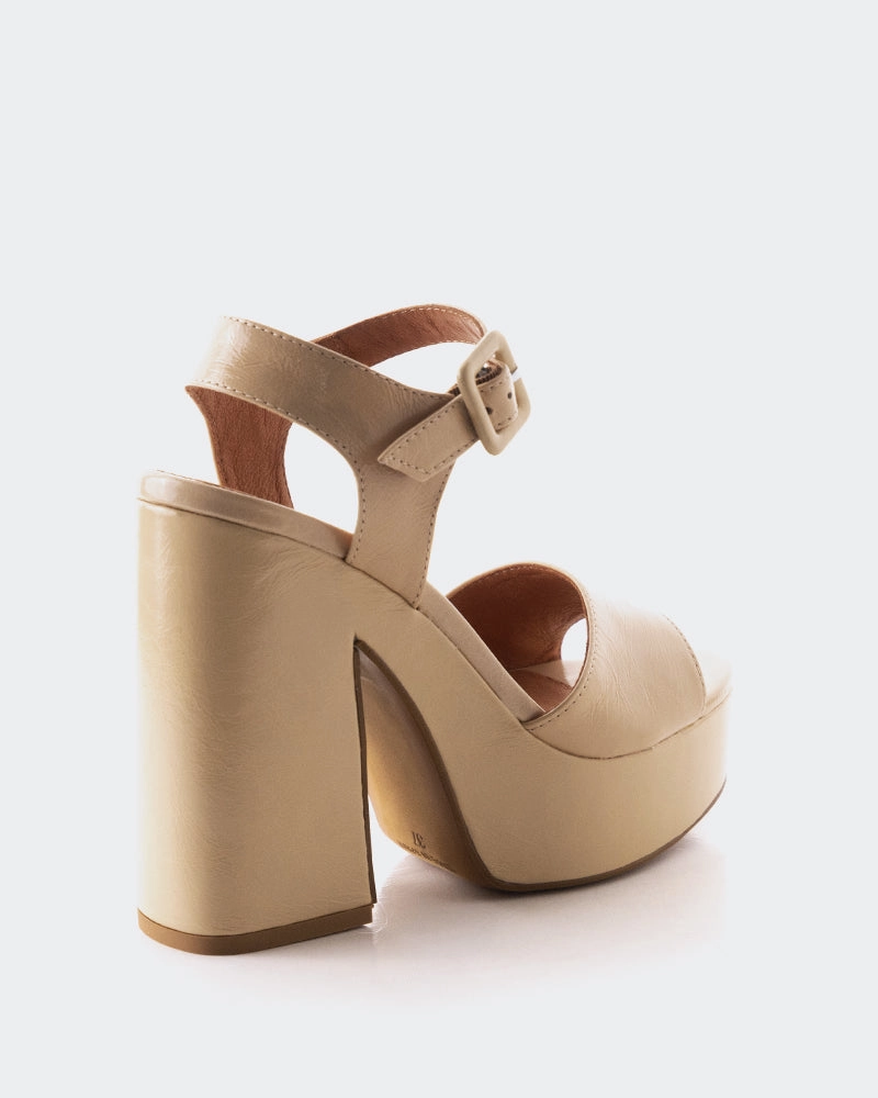 Stafilos Nude Leather Multi Layer Cushioning