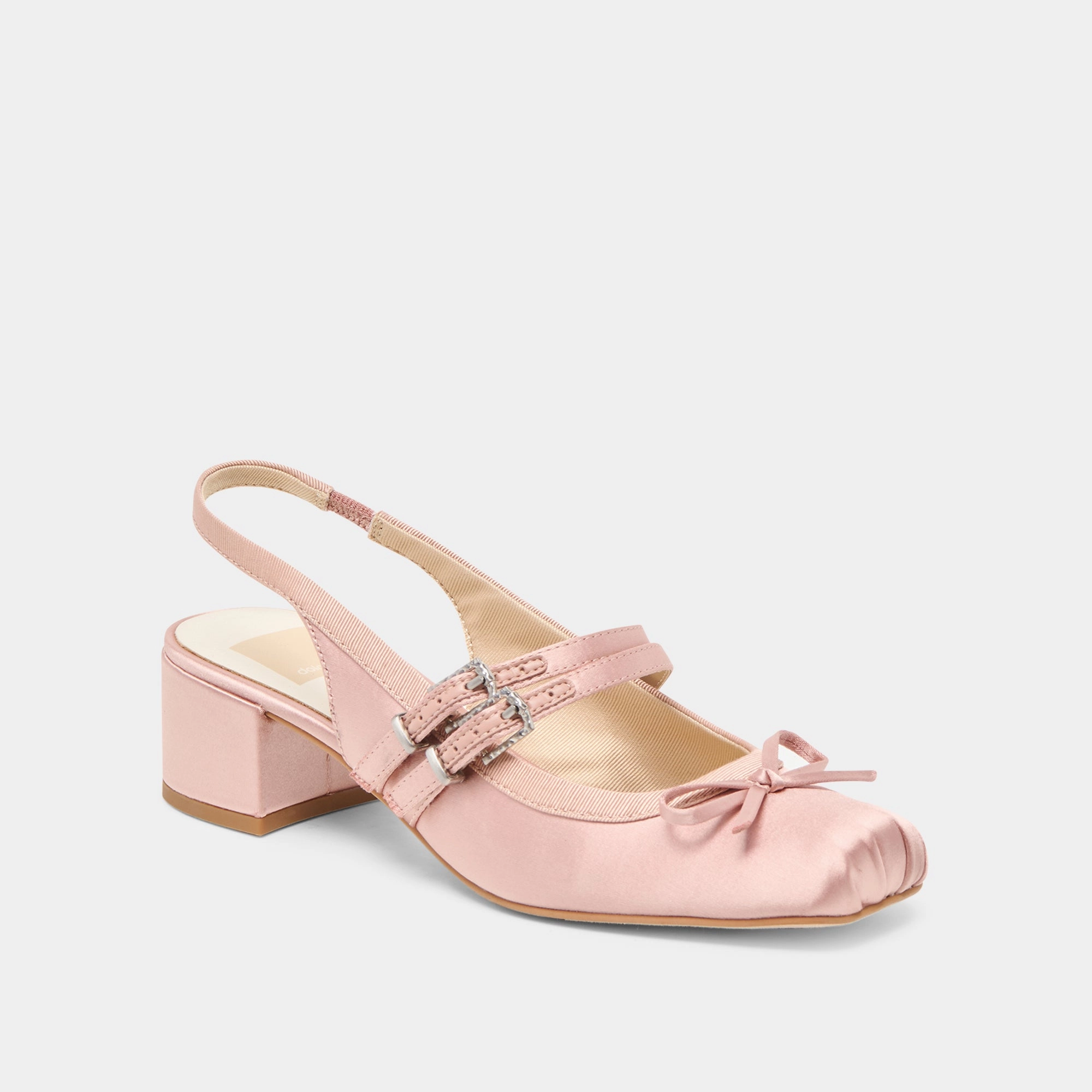 Luxurious lining LORIS HEELS BLUSH SATIN