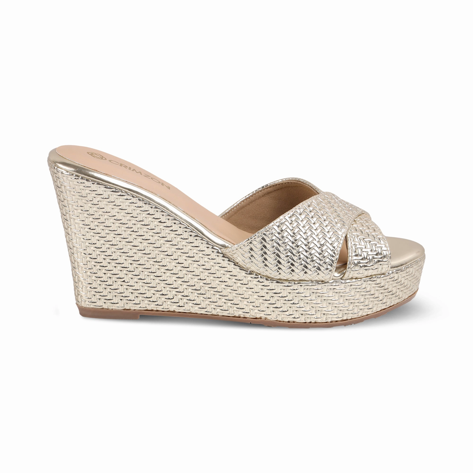 Practical Walking Shoes AIYANA- GOLD WEDGES