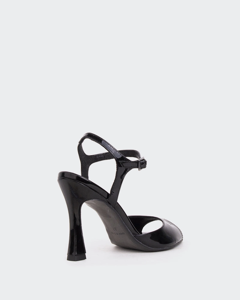 Miracle Black Patent/Vernis Noir partygoers' sandals