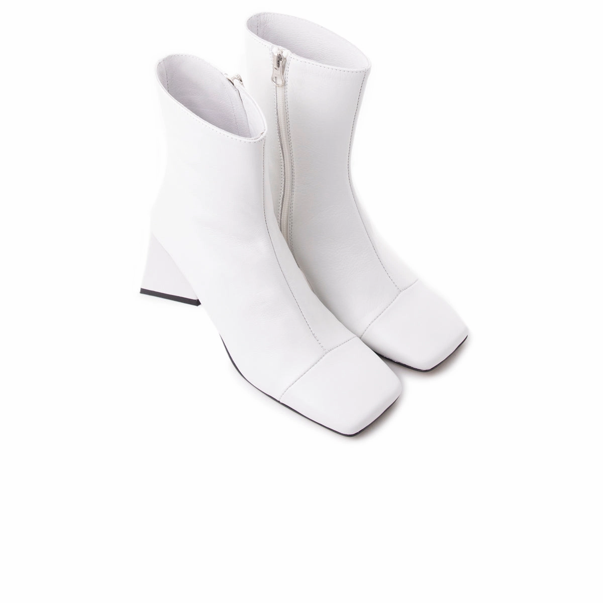 Horgen White Leather Slip Resistant Urban Commute