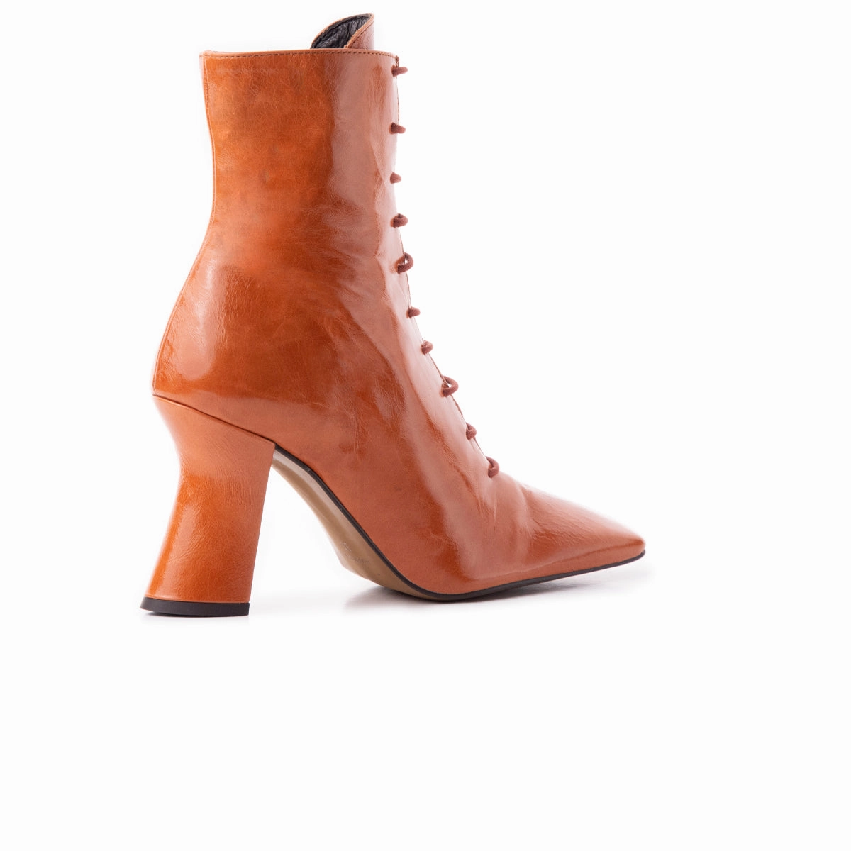 Lockwood Burnt Orange Leather Hiking Boots Smart Look