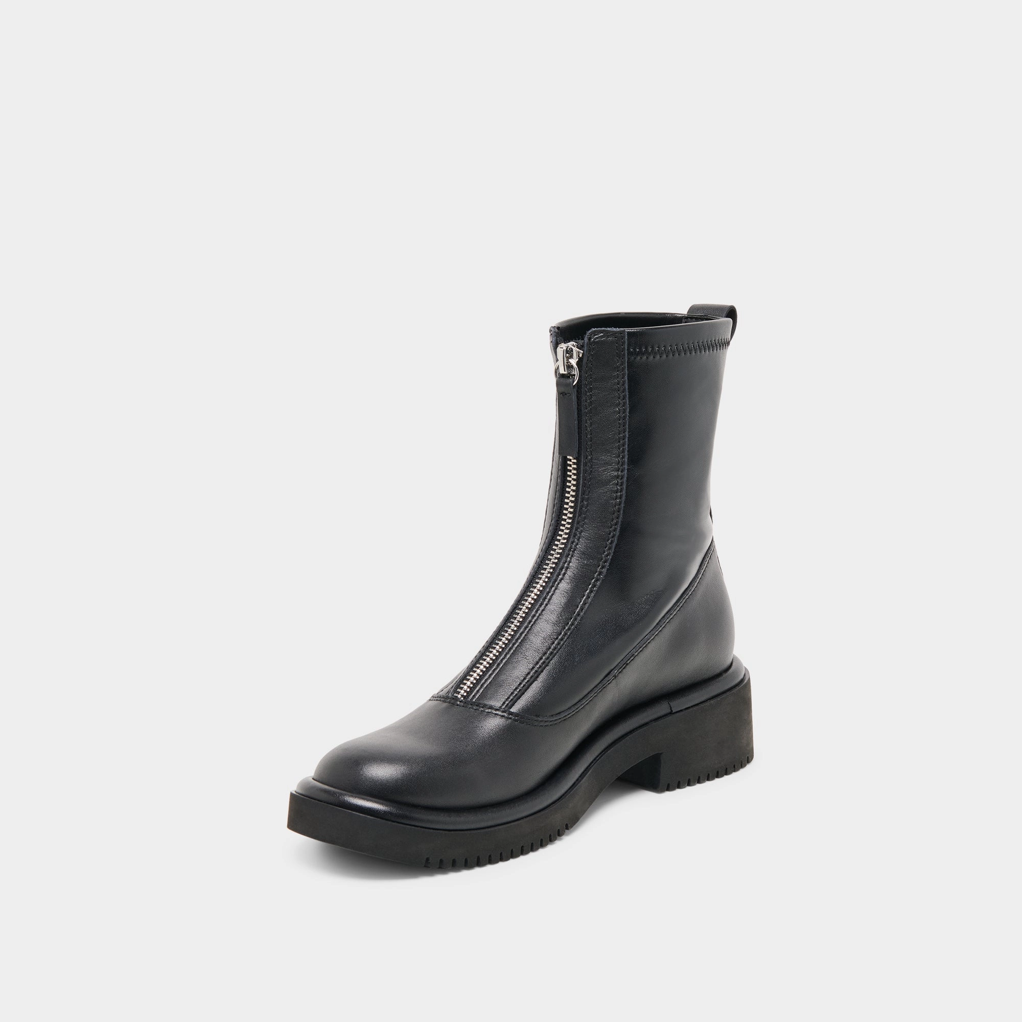 SHANTE BOOTS BLACK LEATHER waterproof construction