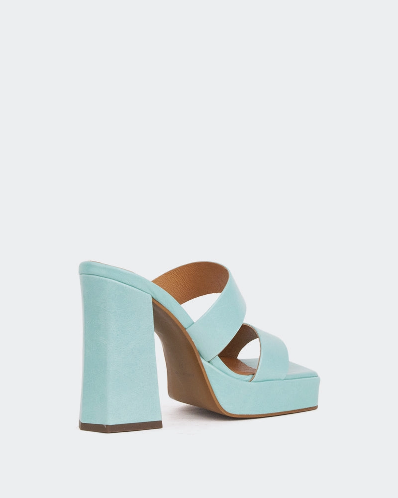 Suede Outdoor Sandals Jinx Blue Leather/Cuir Bleu