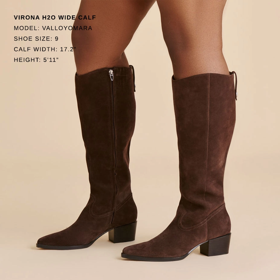 dancing - specific features Smart cushioning VIRONA H2O WIDE CALF BOOTS DK BROWN SUEDE