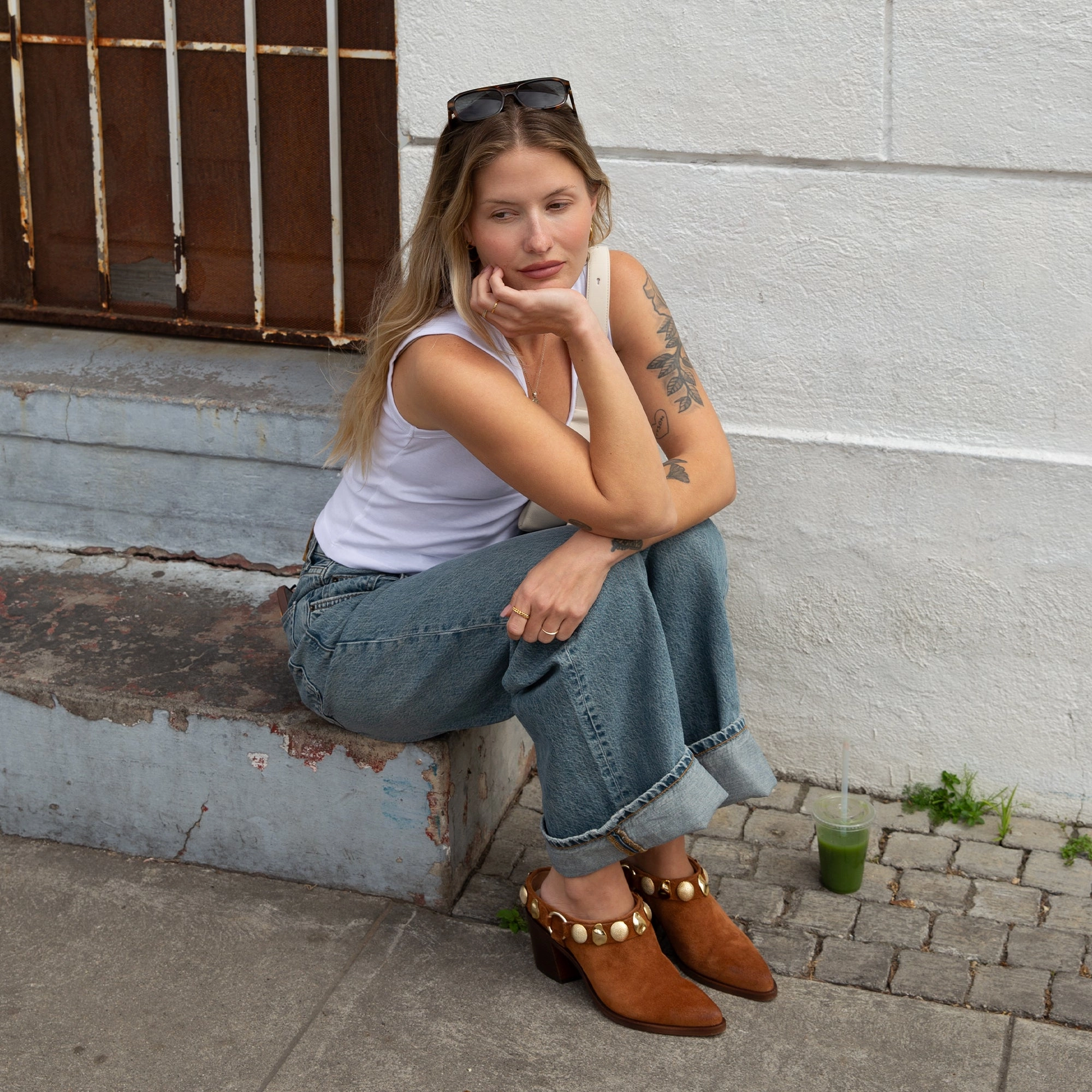 Impact Diffusing Structure Durable tread KANYON HEELS BROWN SUEDE