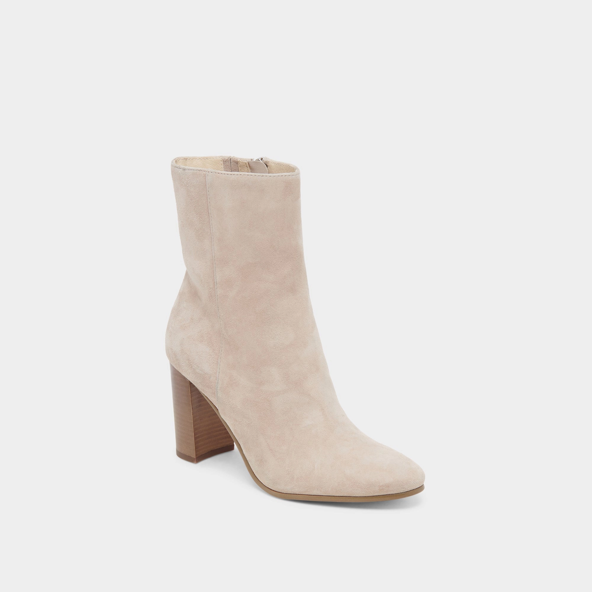 Lightweight Design Plush Fit SUZY WIDE BOOTIES TAUPE SUEDE