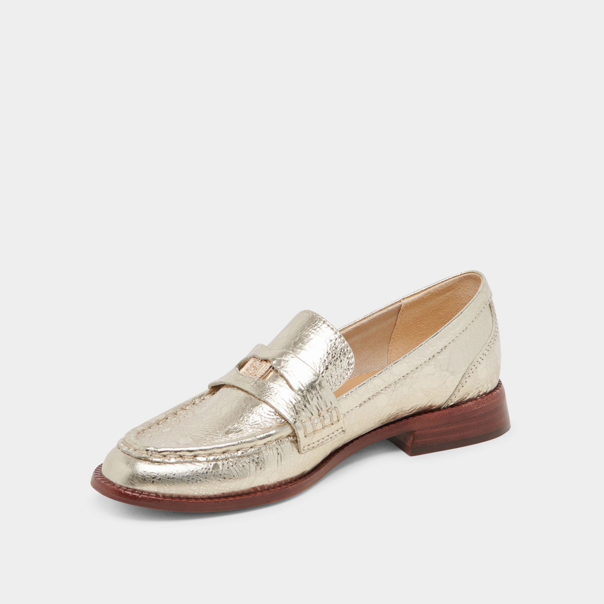 Sporty Look HILLY WIDE LOAFERS PLATINUM COIN