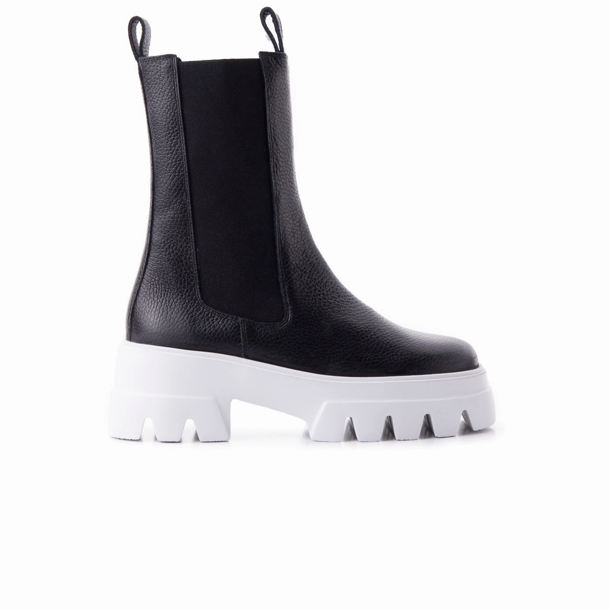 Tacoma Black Leather/White Sole Functional Fit City Trek