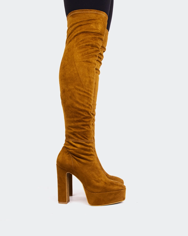 Kalaf Camel Suede Stretch Non Marking Sole Slip Resistant Night Travel