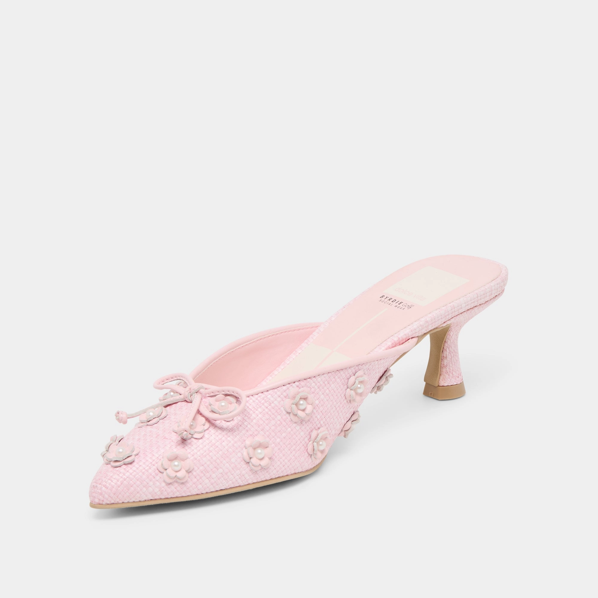 Ultralight Composite Plate CAMILO X BYRDIE GOLF WIDE HEELS PINK RAFFIA