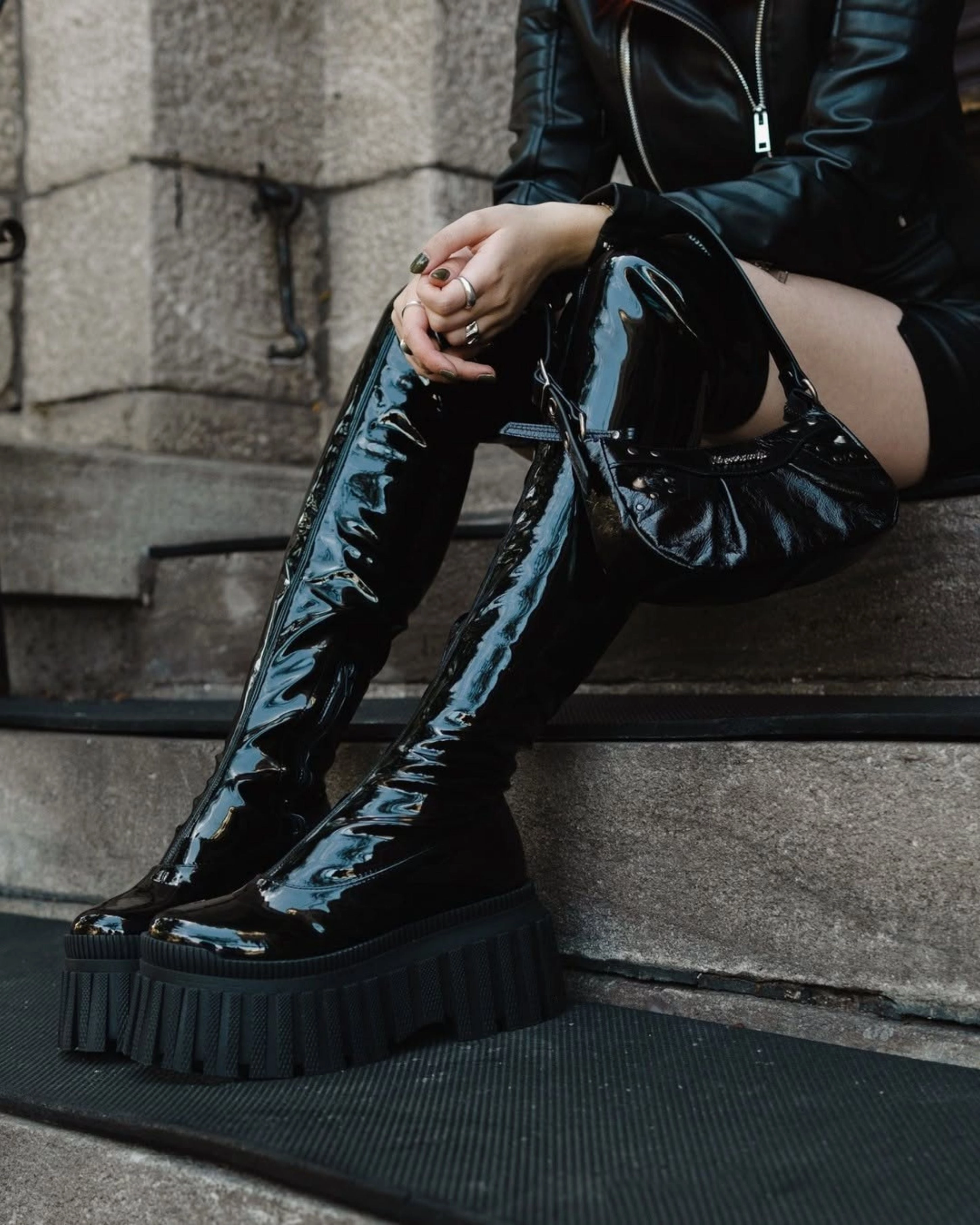 Letar Black Patent Bold Life Protective Finish All Day Worker