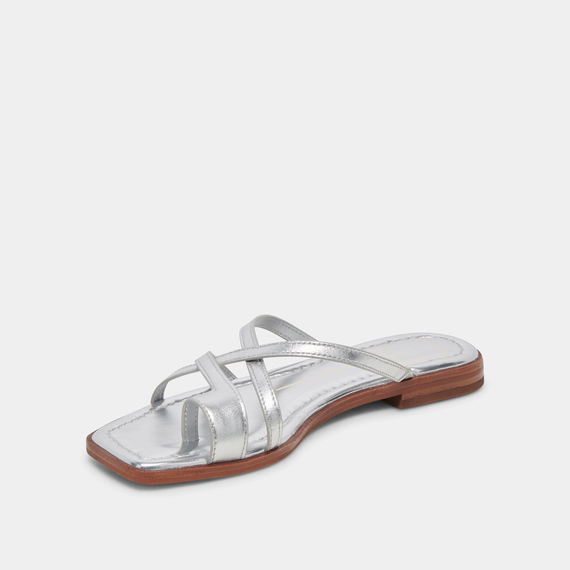 Multi Density Midsole INDIGO SANDALS SILVER DISTRESSED LEATHER