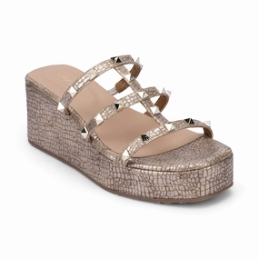 DRAMA- BRONZE WEDGES Comfort All-Day