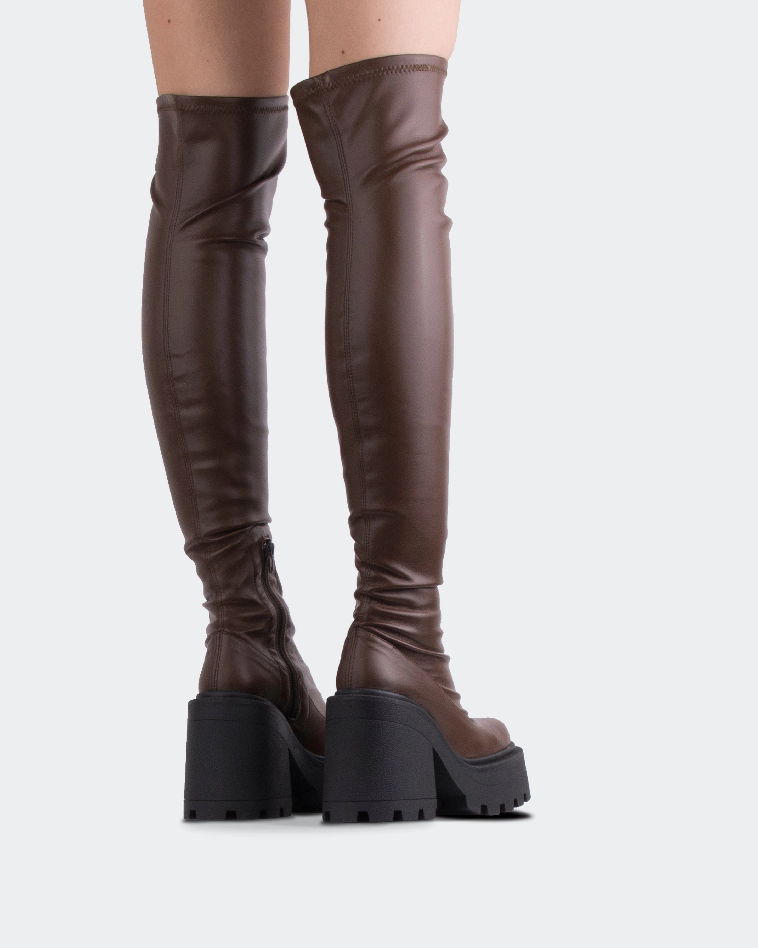 Tialo Brown Stretch Anti-static Flex Groove Design