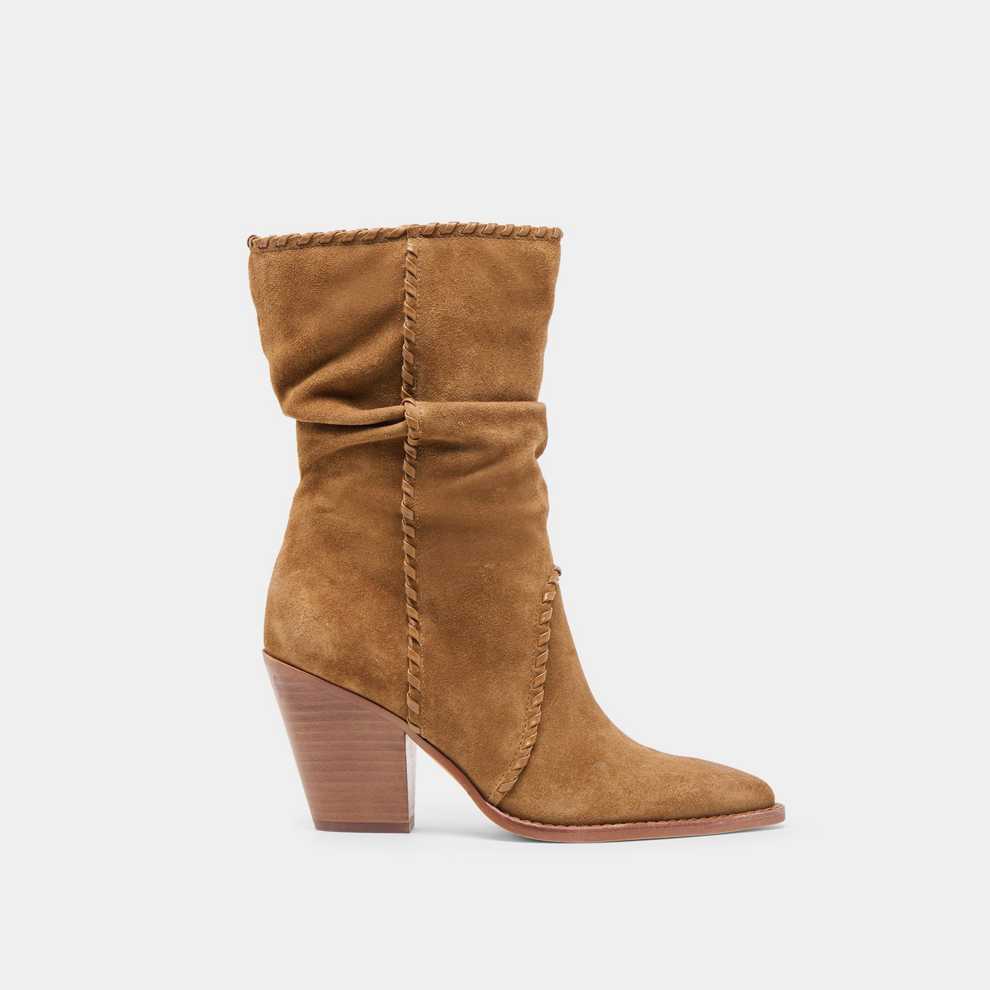 JULITH BOOTS LT BROWN SUEDE familiar