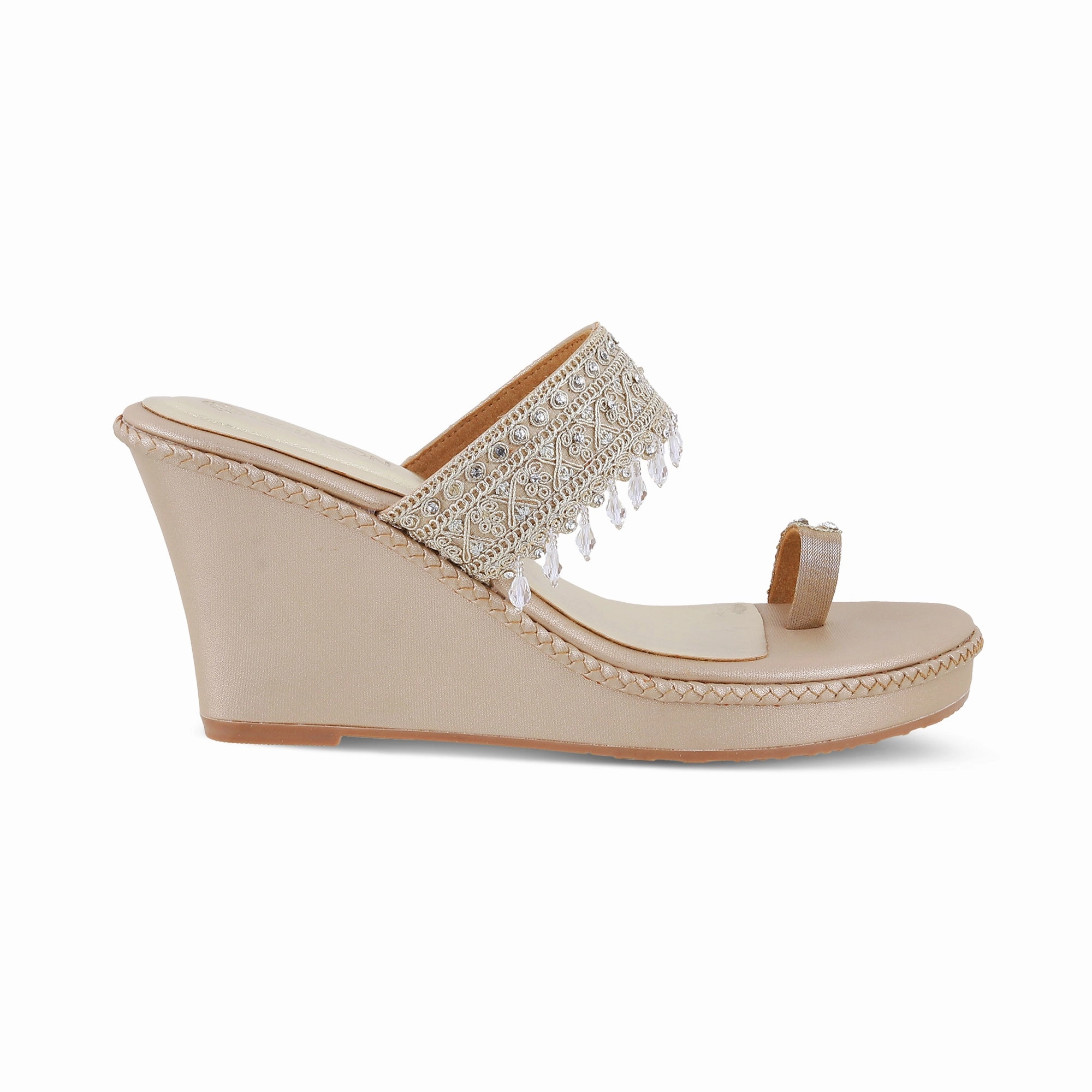 No Tightness SUHANA- EMBELLISHED WEDGES