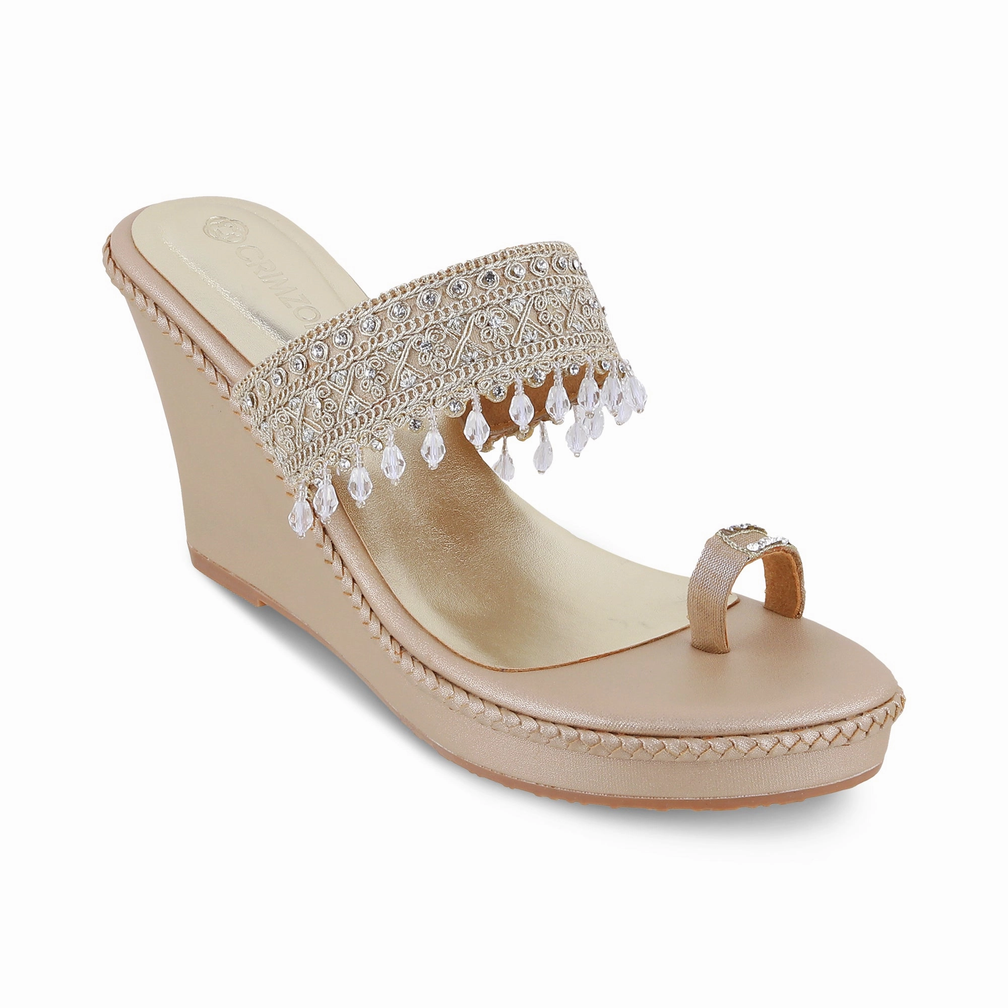 Outdoor Walking Comfort SUHANA- EMBELLISHED WEDGES