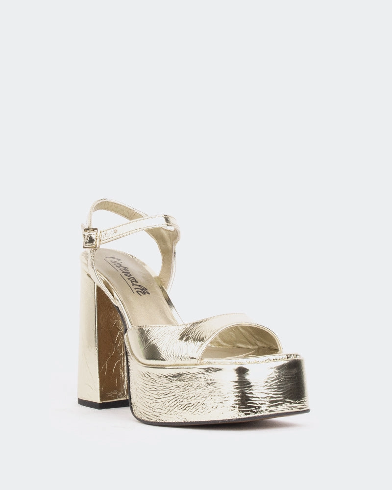 day trip Cushioned Straps Times Gold Metal/M??tal Or