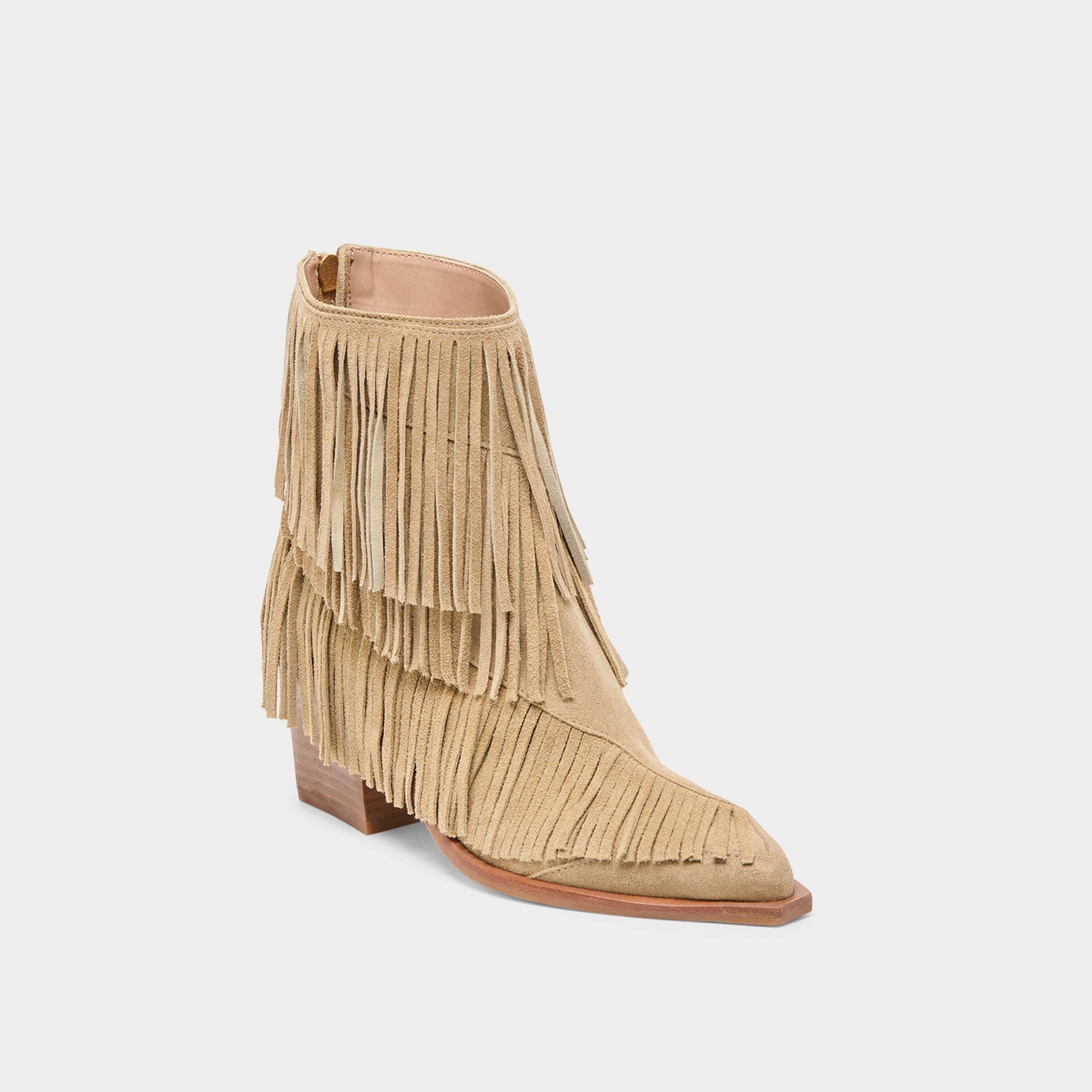 TOREY BOOTIES DK TAUPE SUEDE Signature grip