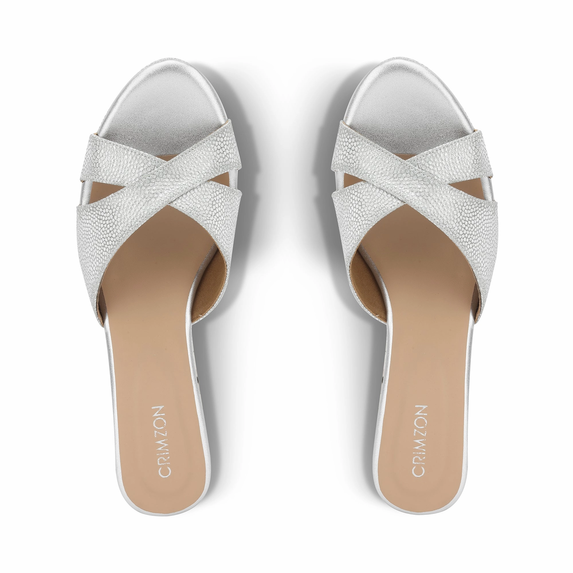 AIYANA- SILVER WEDGES Sporty Sandals for Summer Casual