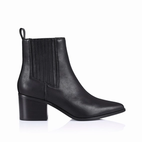 Urban Fashion Fillipin Chelsea Ankle Boots - Black Softee
