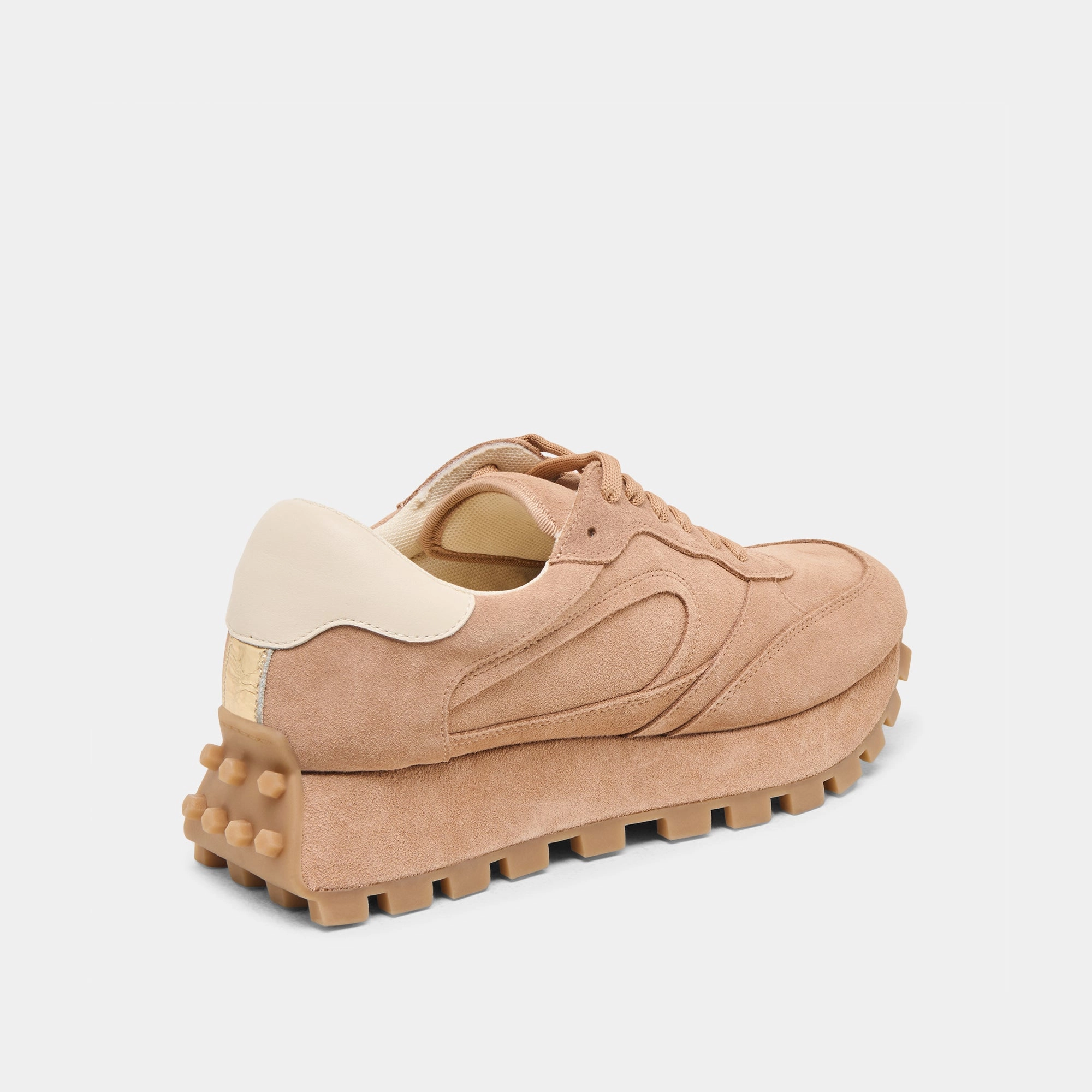 Streamlined silhouette TRICIA SNEAKERS TOFFEE SUEDE