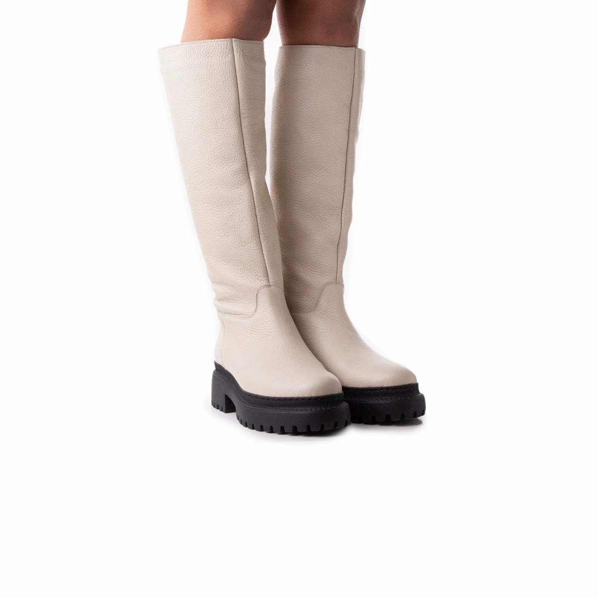 Tucsan Off White Leather Thermal Core Morning Walk