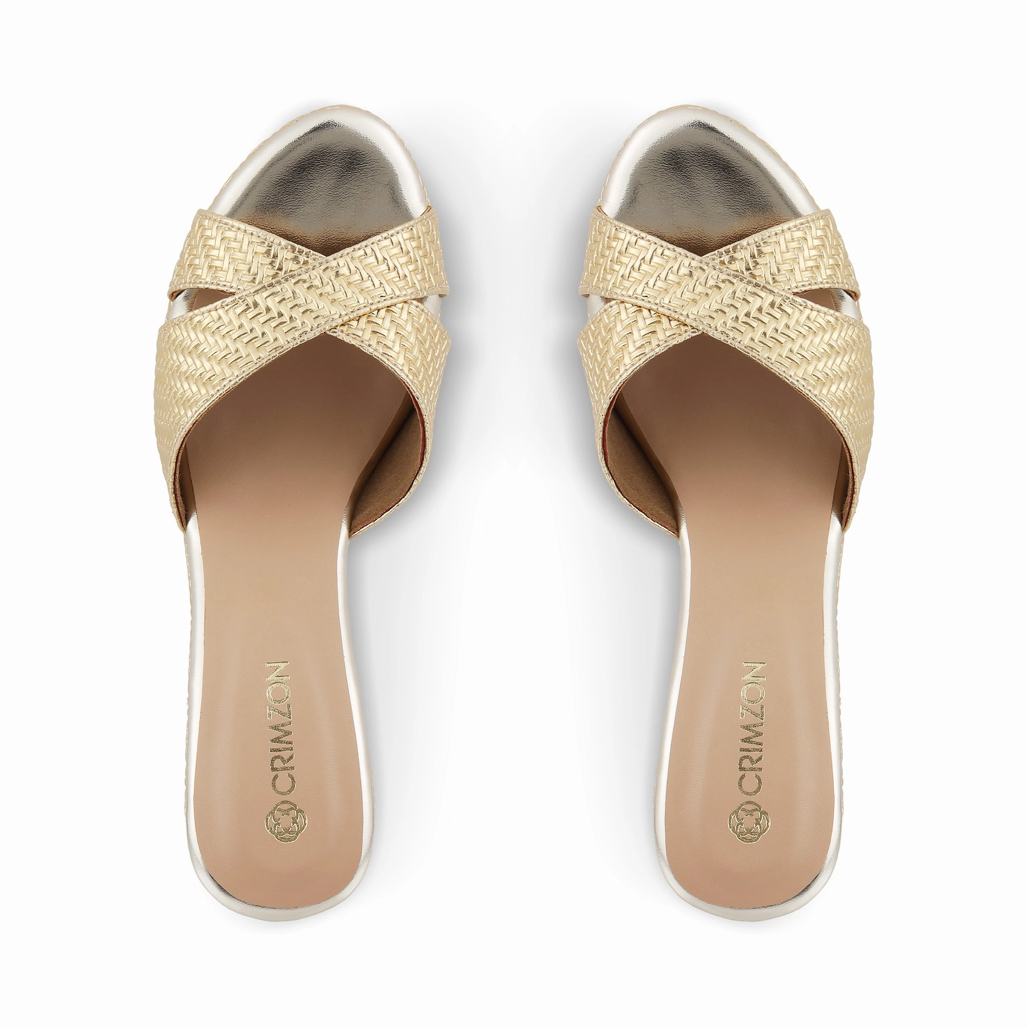 Non slip grip AIYANA- GOLD WEDGES