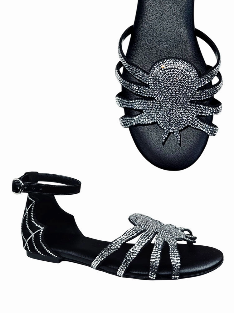 Supportive Traction VENOM - BLACK/WHITE RHINESTONE