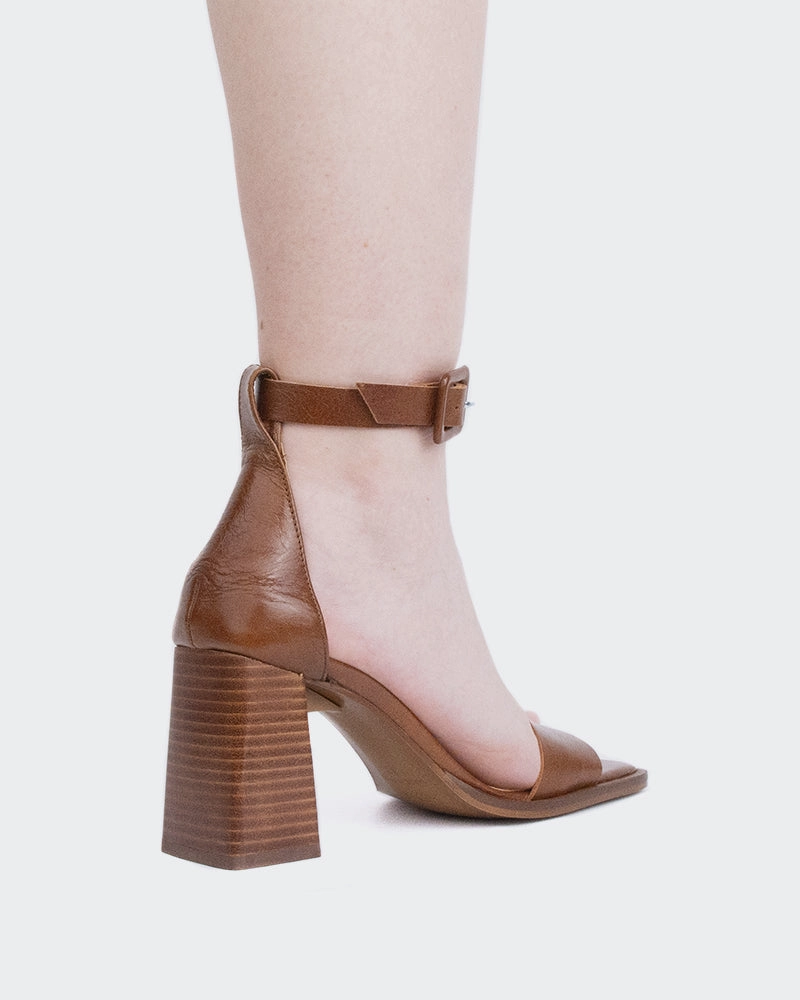 Vertigo Tan Leather Compression Molding Luxe sole