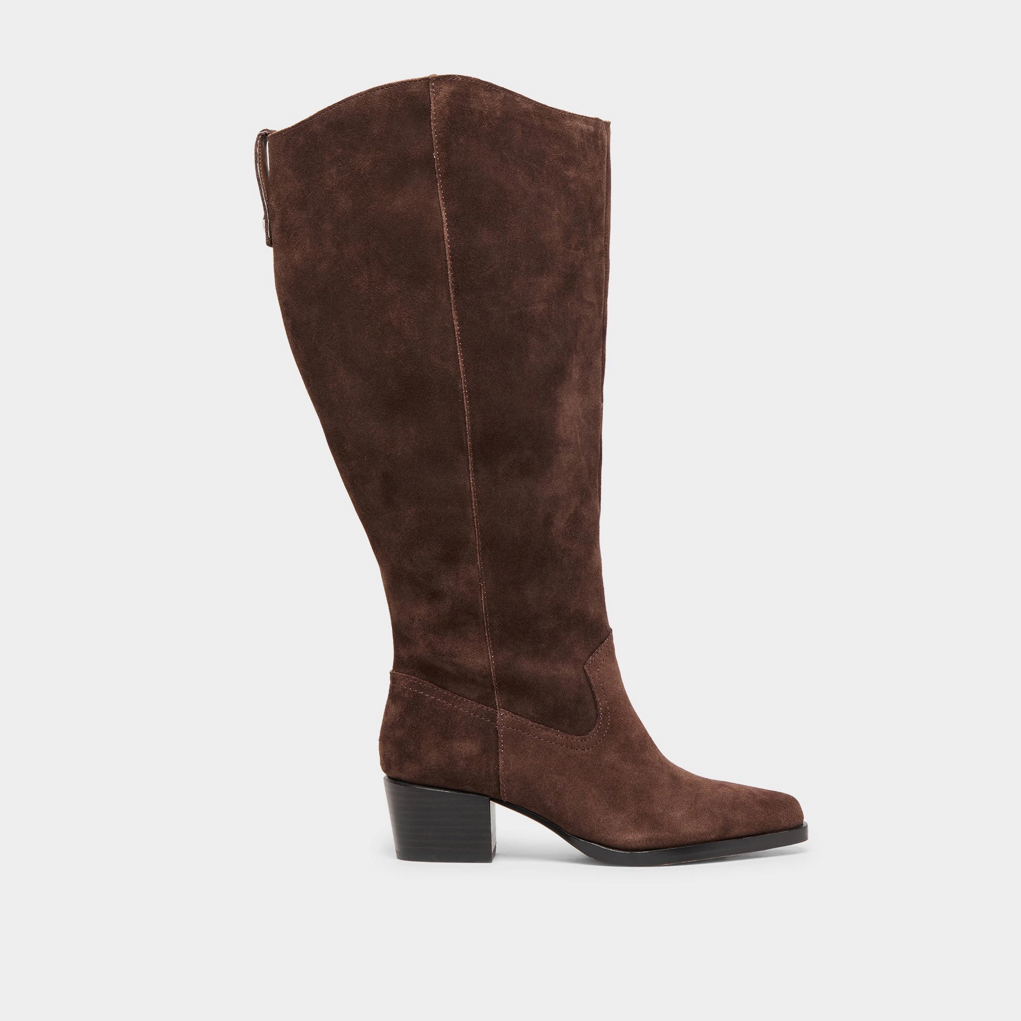 Abrasion Resistant Materials subtle - patterns VIRONA H2O EXTRA WIDE CALF BOOTS DK BROWN SUEDE