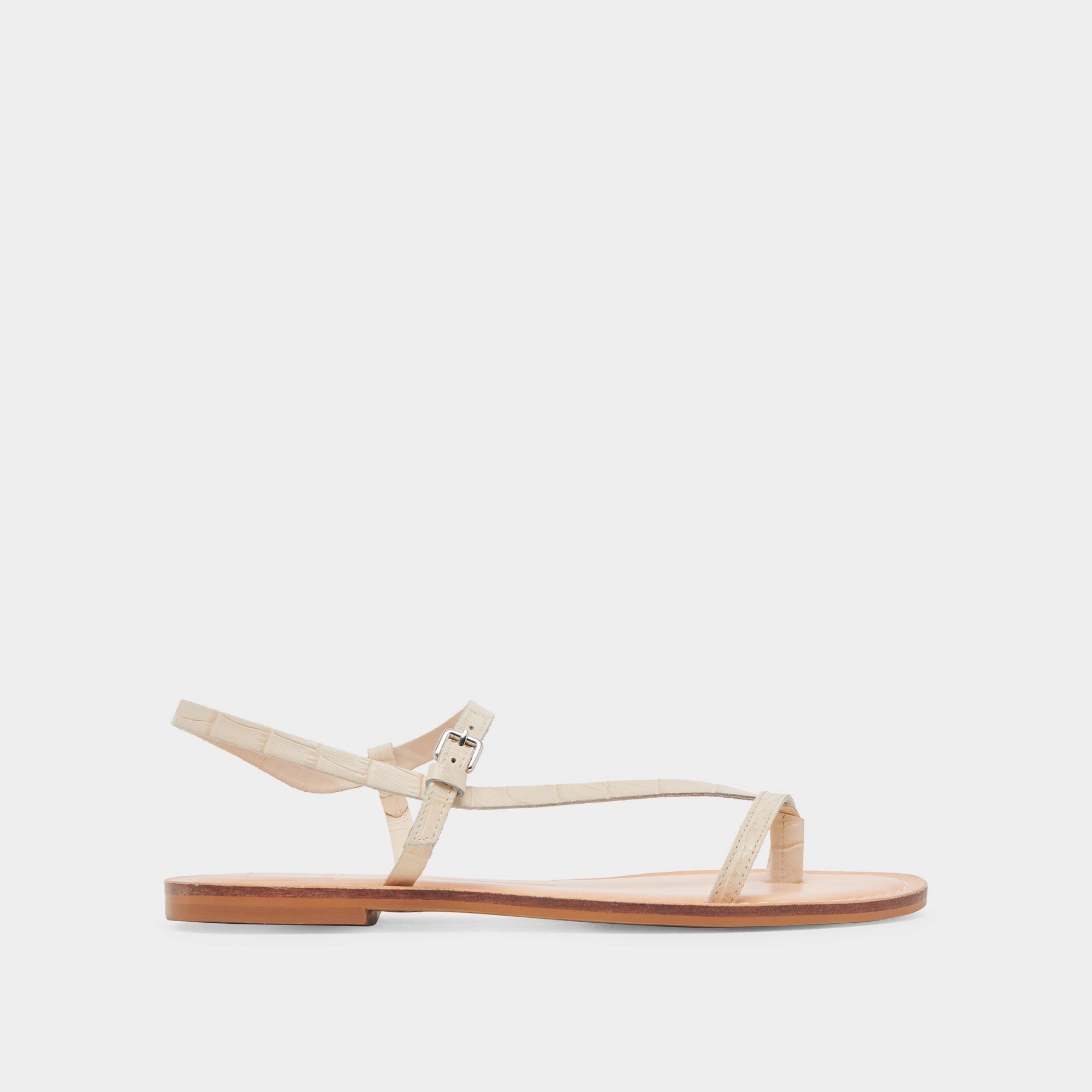 WANDRE SANDALS BONE EMBOSSED LEATHER semi - outdoor