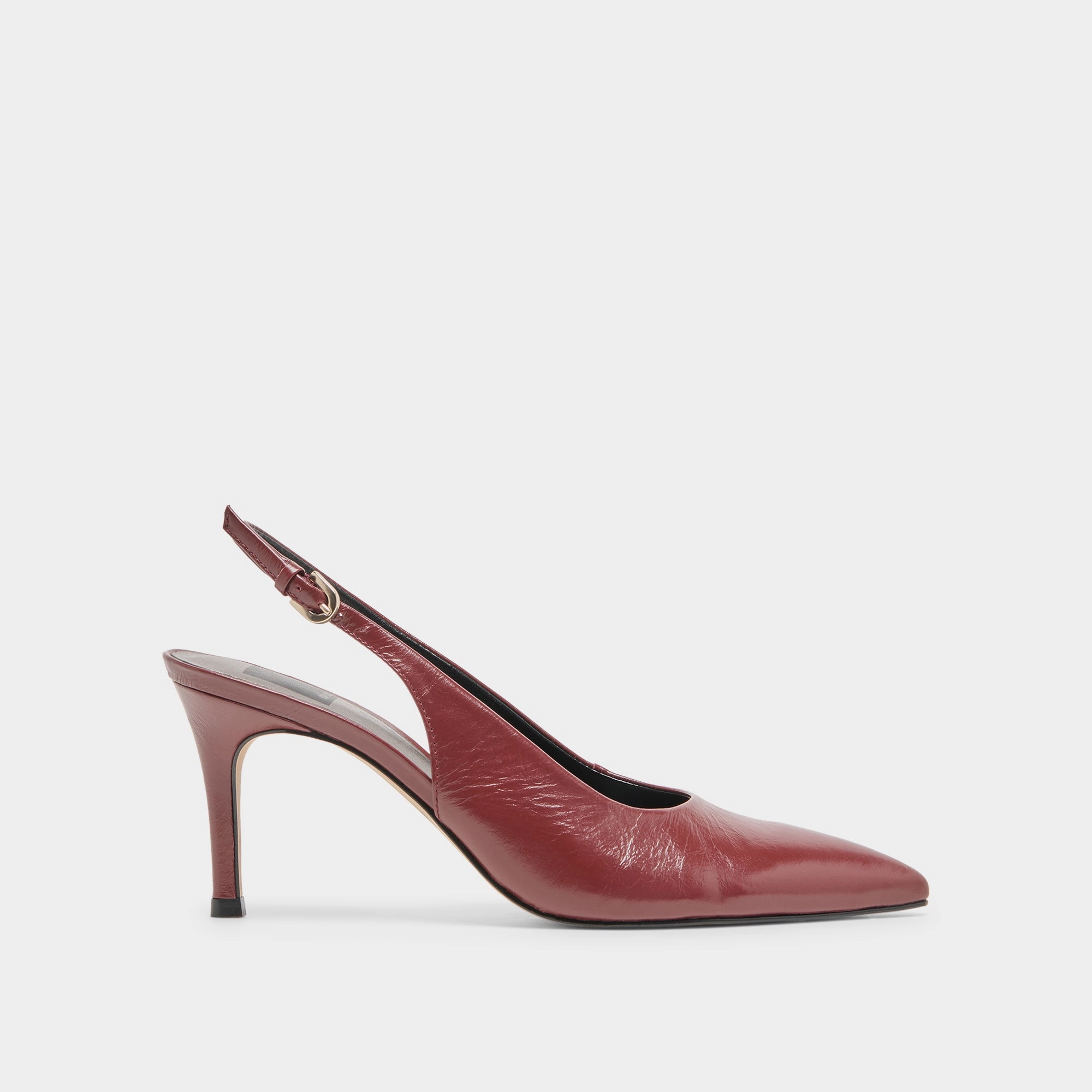 ELASI HEELS OXBLOOD CRINKLE PATENT grip - level