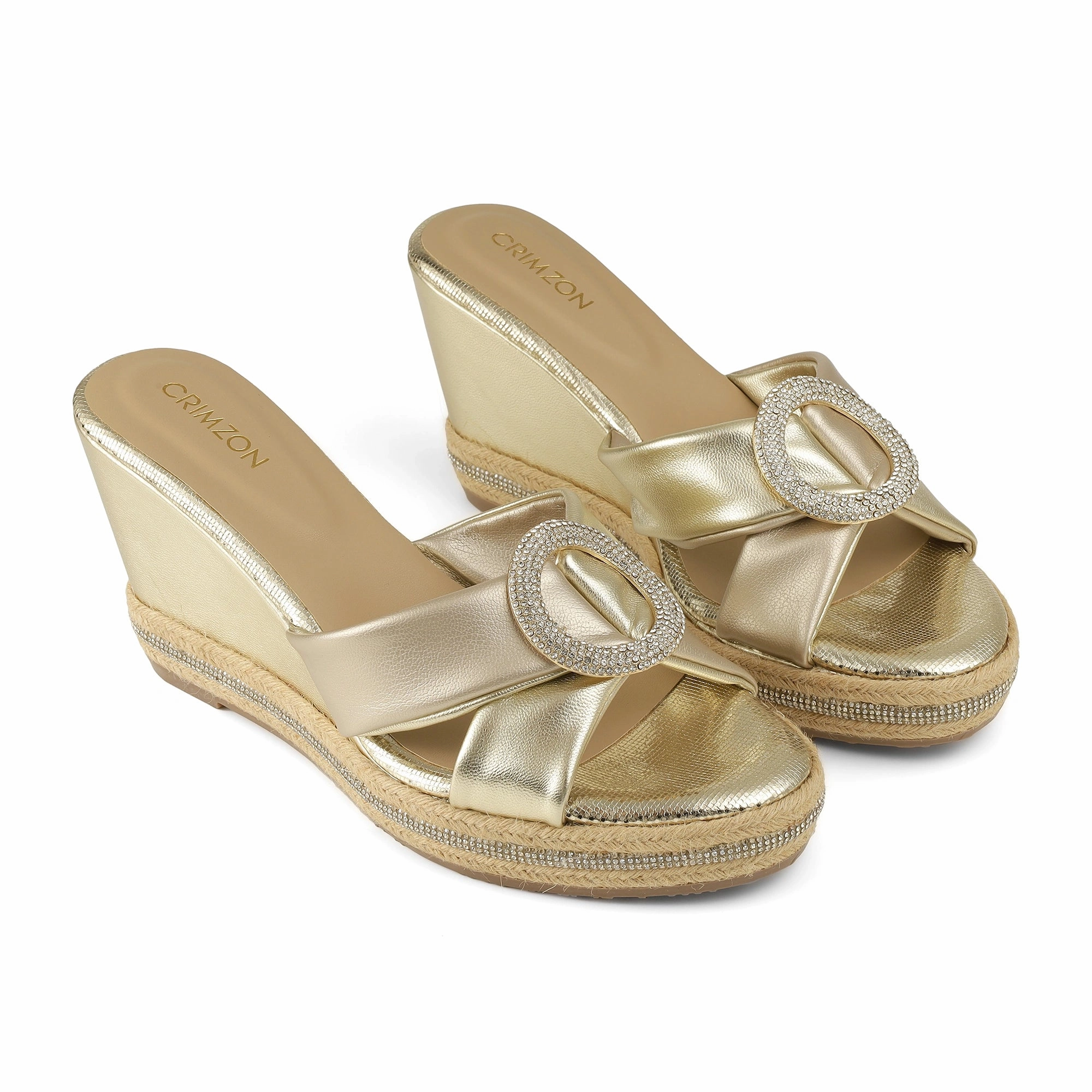 Outfit Match MEHIRA- GOLD WEDGES